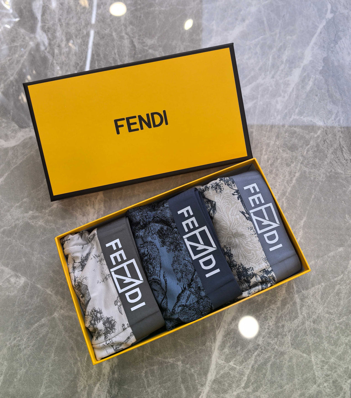 Fendi blue textured pattern boxer briefs - view 8