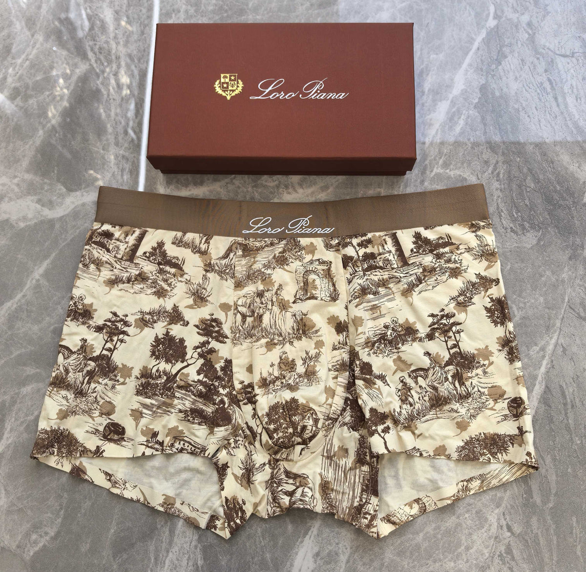 Loro Piana Scenic Print Boxer Briefs - Three-Piece Box Set