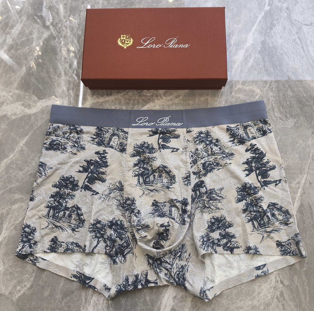 Loro Piana Scenic Print Boxer Briefs - Three-Piece Box Set