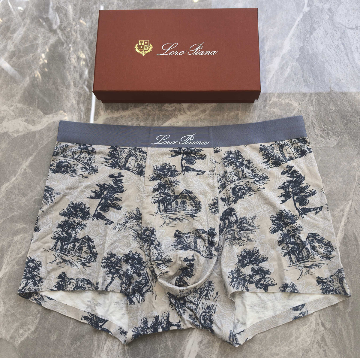 Loro Piana Scenic Print Boxer Briefs - Three-Piece Box Set