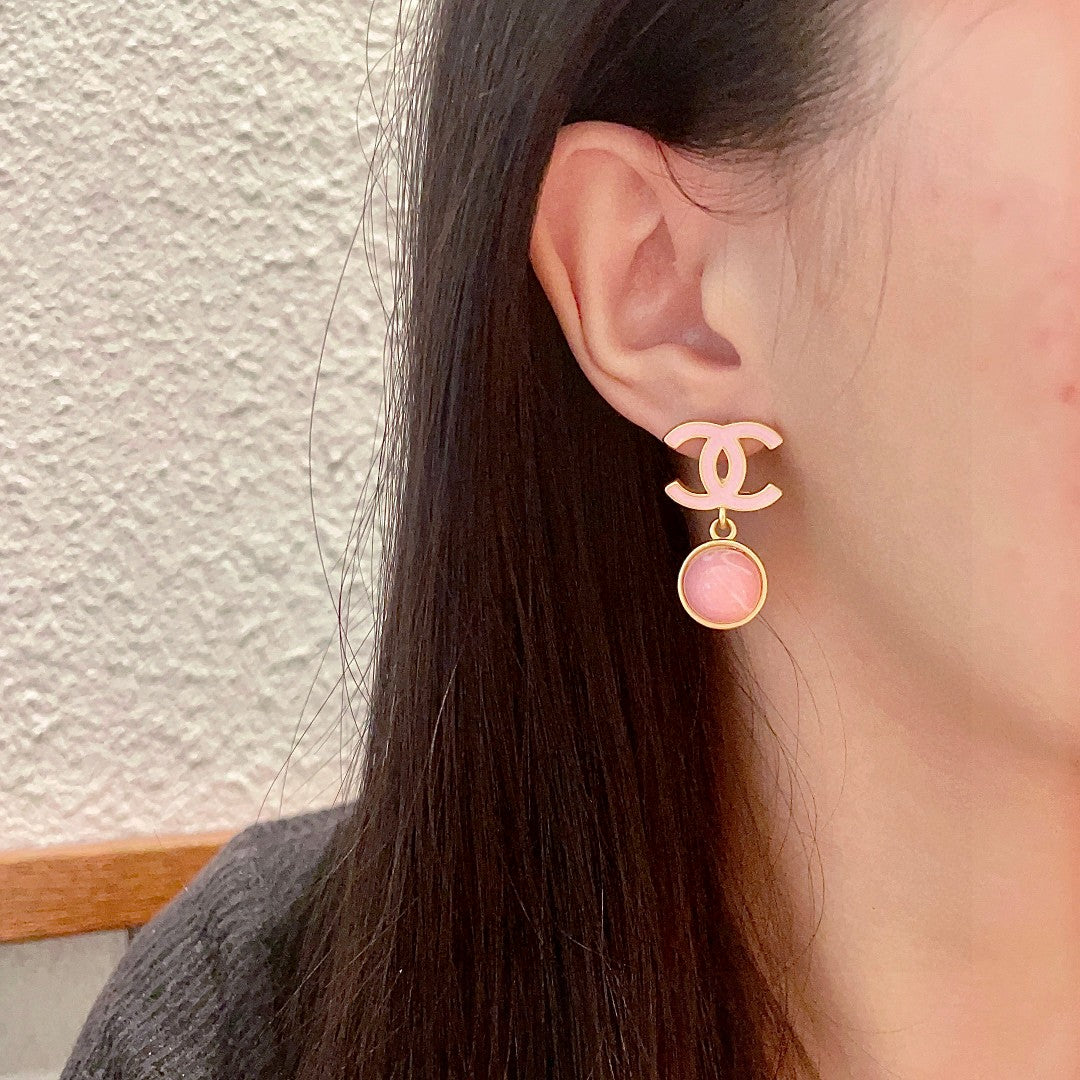 Chanel Interlocking C Enamel Gradient Earrings - album image 3