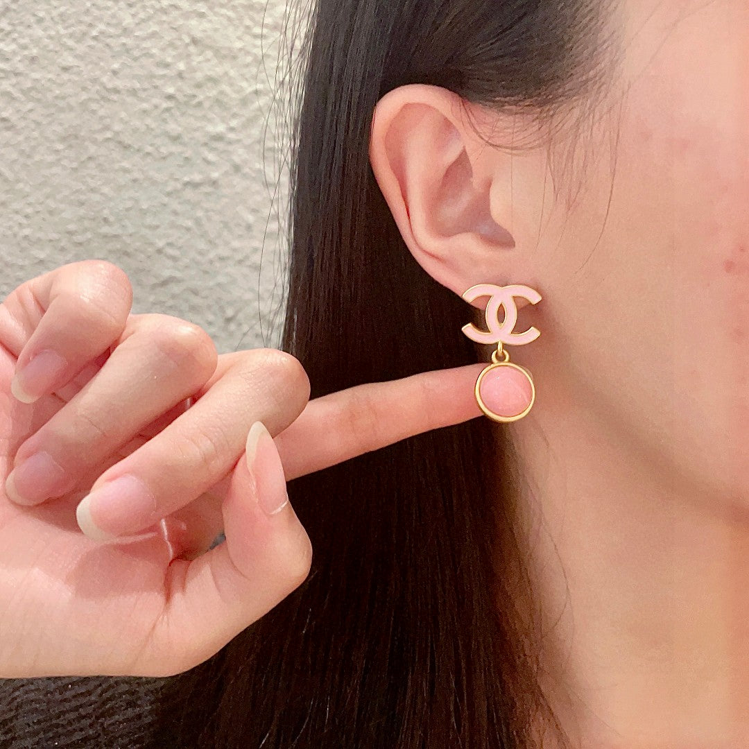 Chanel Interlocking C Enamel Gradient Earrings - album image 2