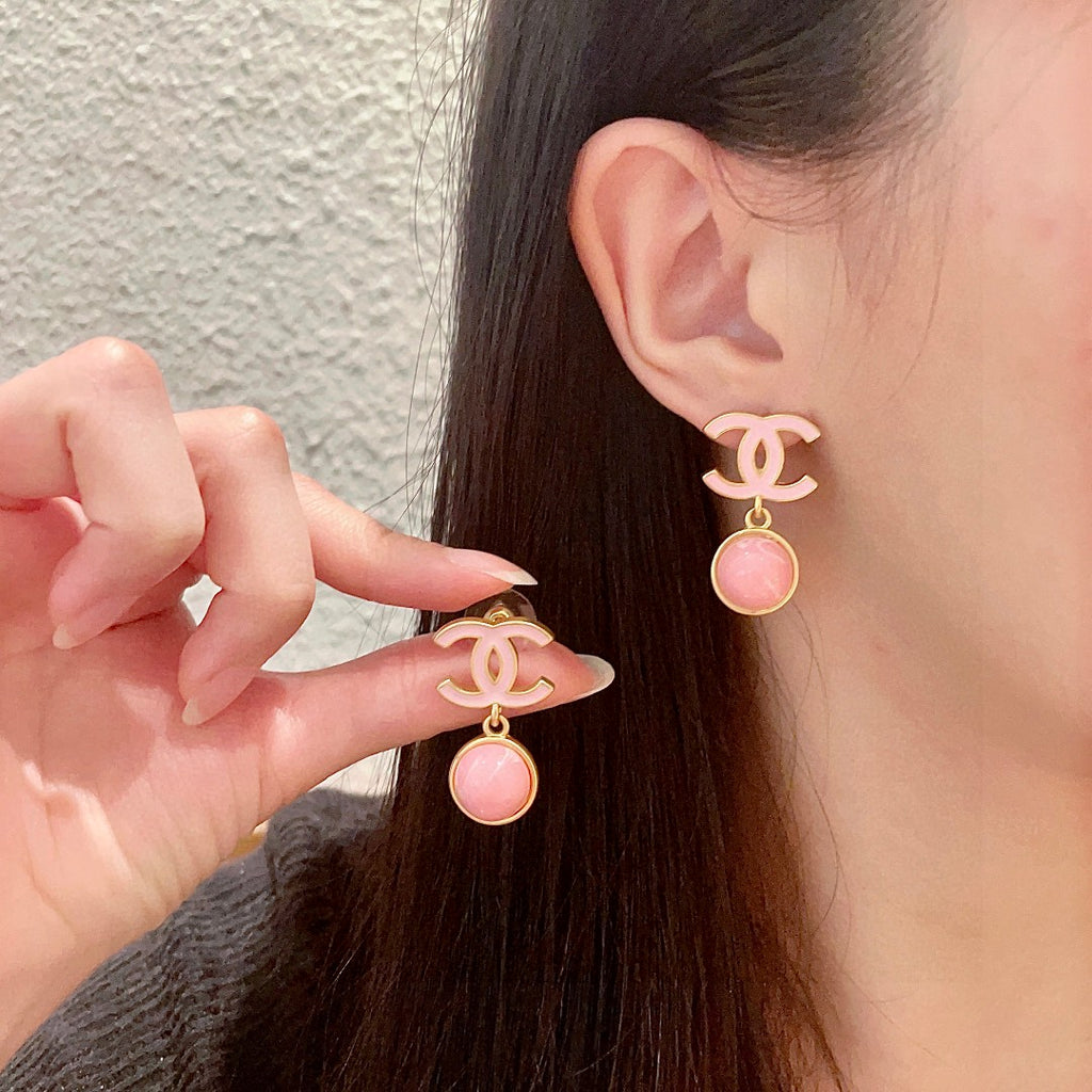 Chanel Interlocking C Enamel Gradient Earrings - album image 1