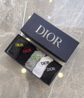 Dior contrast front wordmark ankle socks - view 1