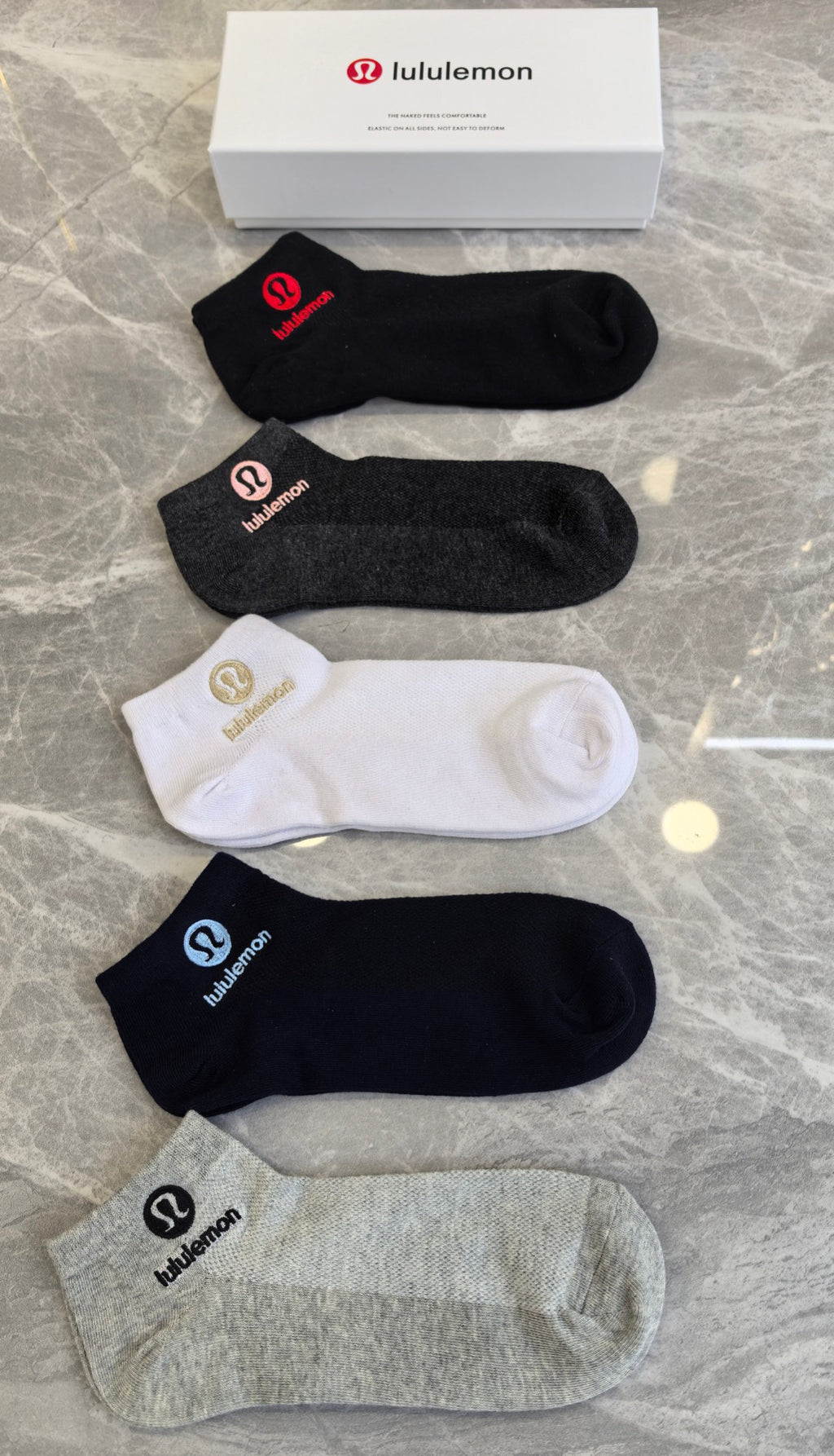 Lululemon colored emblem neutrals ankle socks - view 9