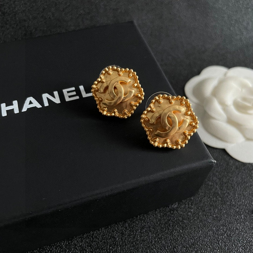 Chanel Interlocking C Stud Earrings - album image 9