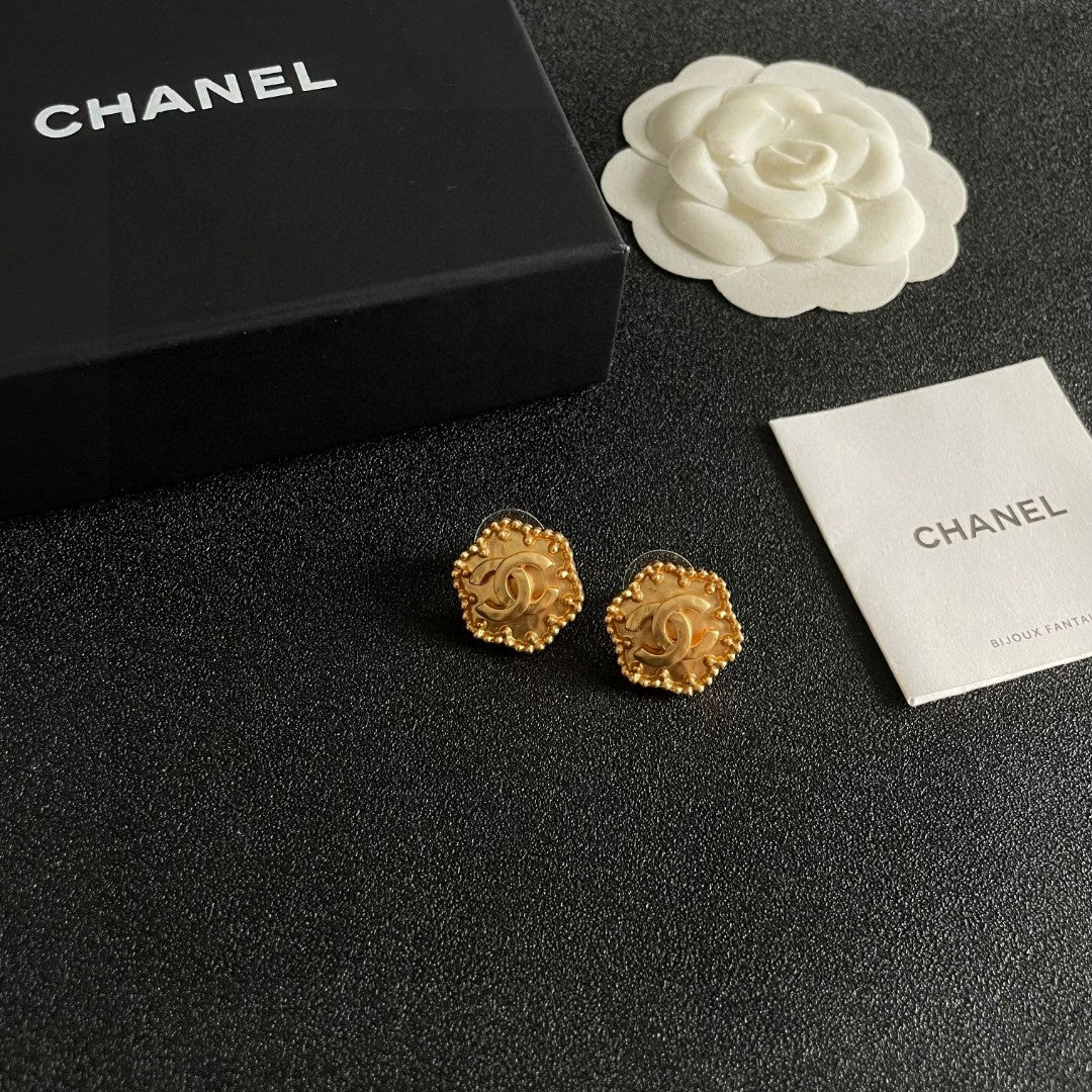 Chanel Interlocking C Stud Earrings - album image 6