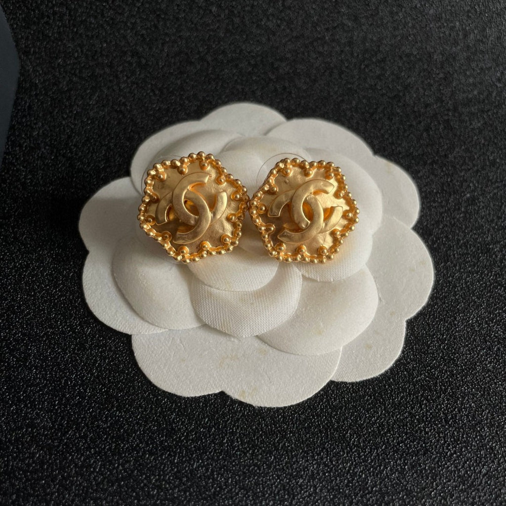 Chanel Interlocking C Stud Earrings - album image 8