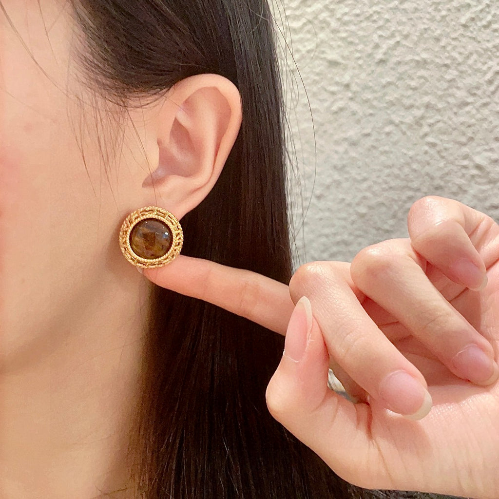 Chanel Interlocking C Stud Earrings - album image 2