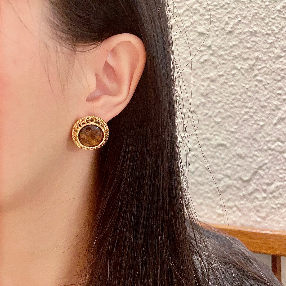 Chanel Interlocking C Stud Earrings - album image 3