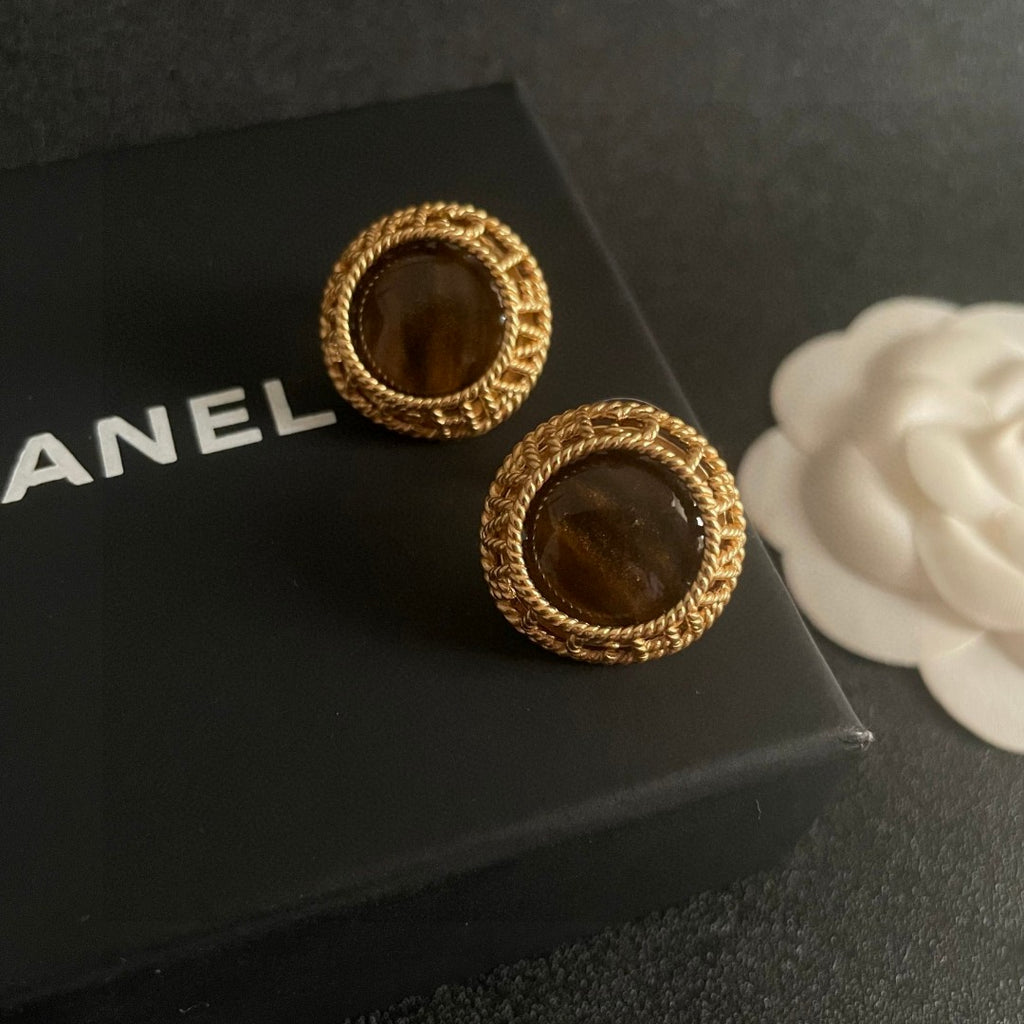 Chanel Interlocking C Stud Earrings - album image 10