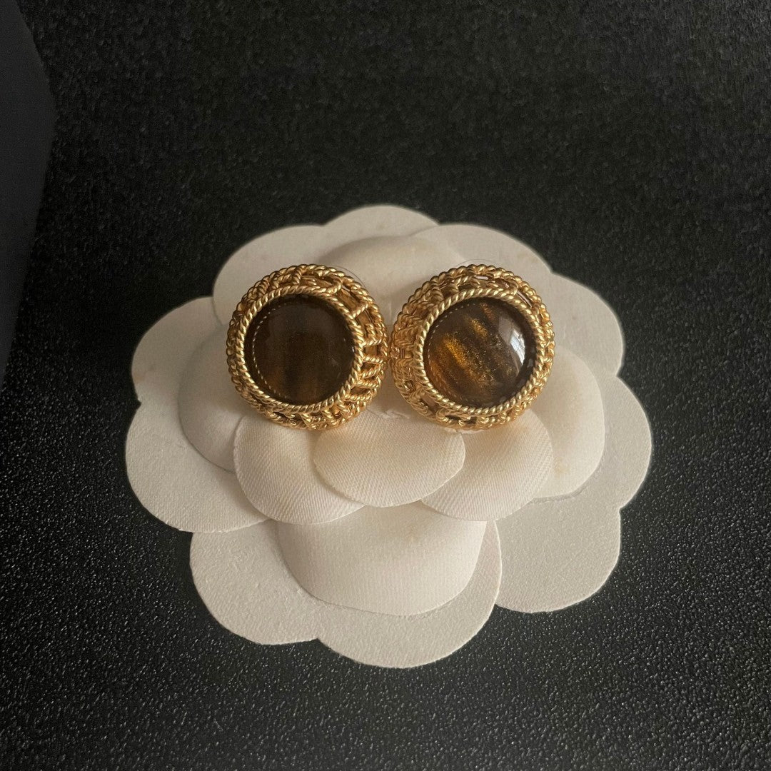 Chanel Interlocking C Stud Earrings - album image 9