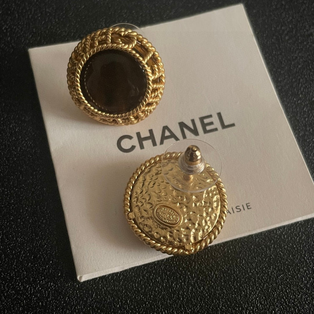 Chanel Interlocking C Stud Earrings - album image 7