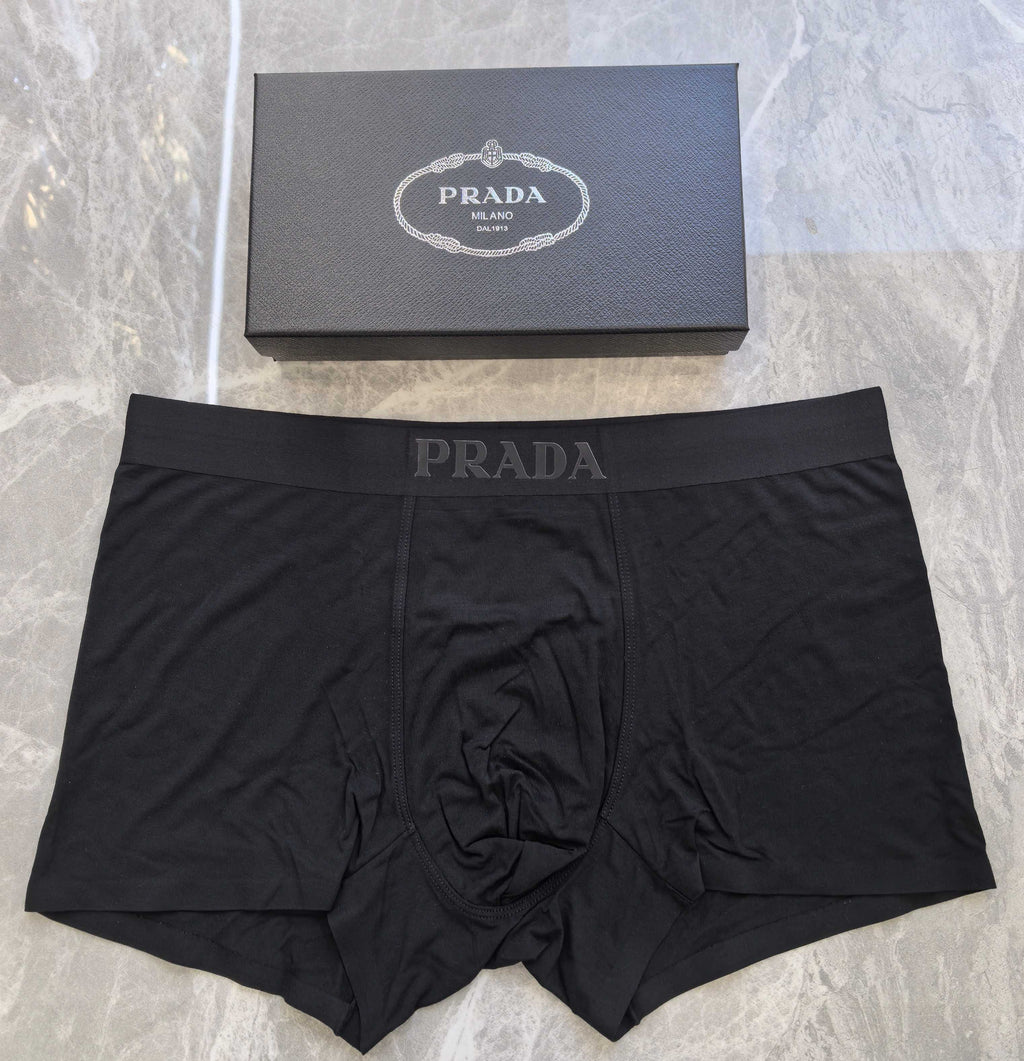 Prada contrast lettered waist boxer briefs - view 5