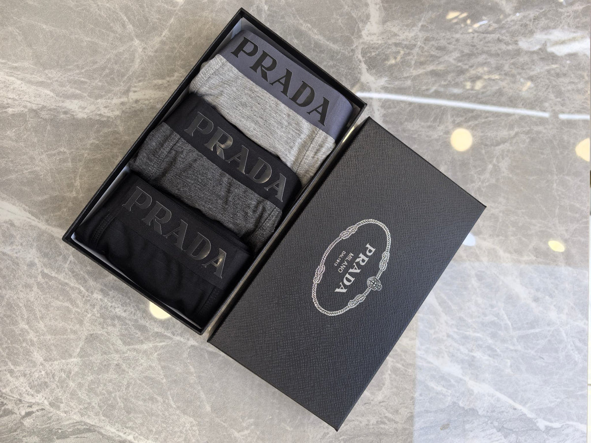 Prada contrast lettered waist boxer briefs - view 6