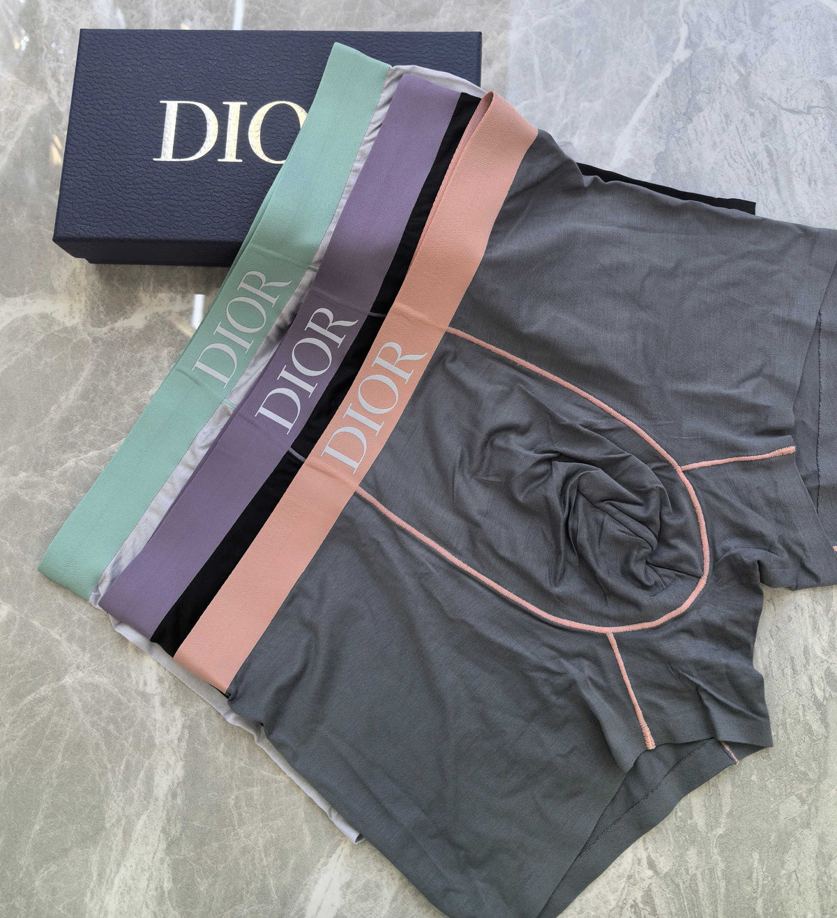 Dior contrast seam waist boxer briefs - view 5
