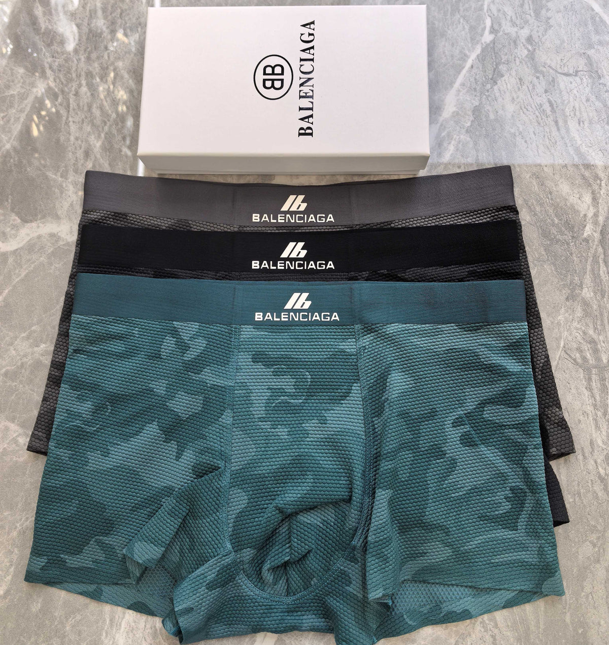 Balenciaga camouflage white waist boxer briefs - view 4