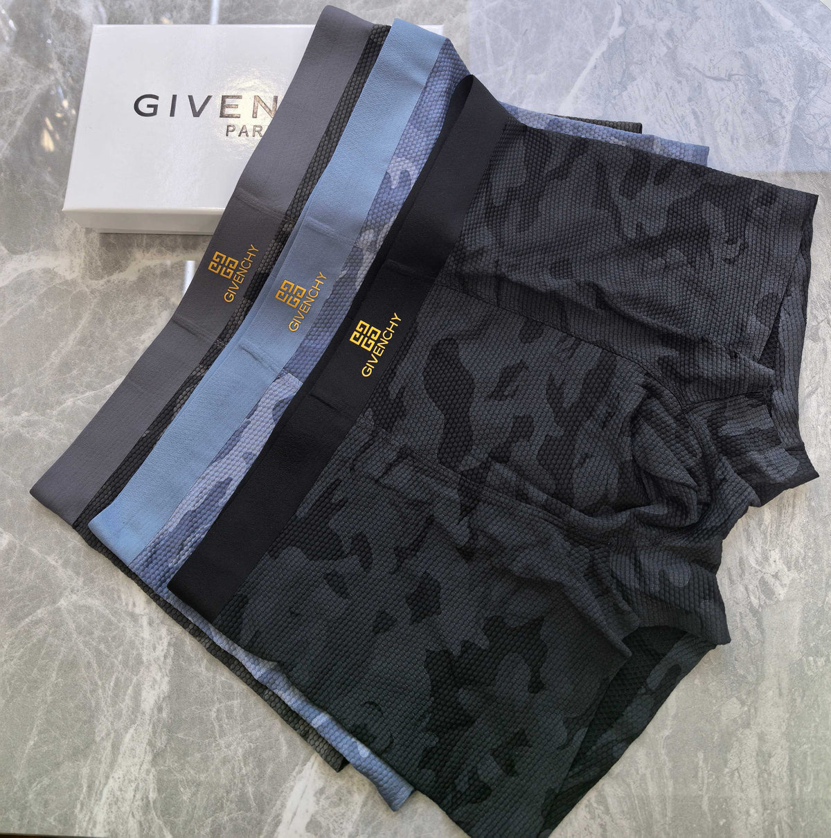 Givenchy gray camouflage emblem boxer briefs - view 5