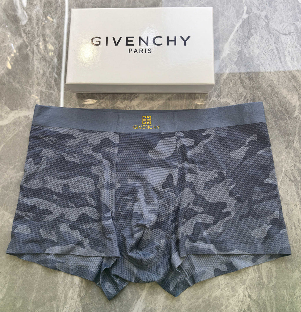 Givenchy gray camouflage emblem boxer briefs - view 1
