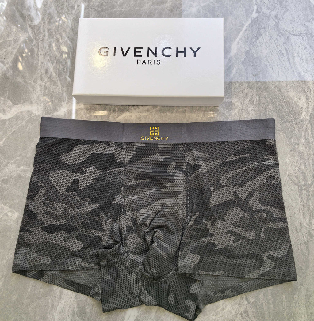 Givenchy gray camouflage emblem boxer briefs - view 3