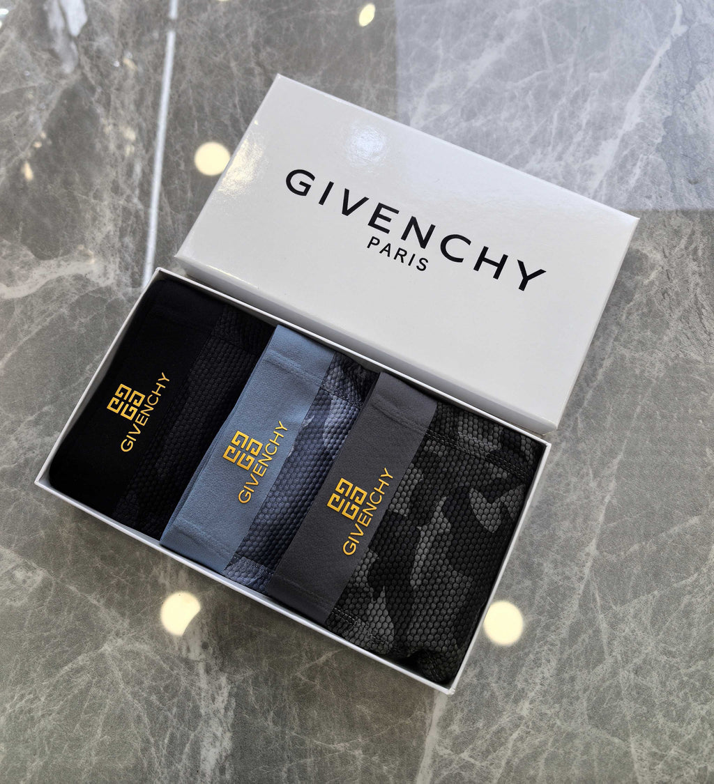 Givenchy gray camouflage emblem boxer briefs - view 6