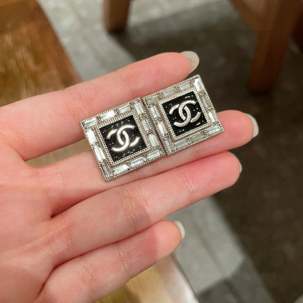 Chanel Interlocking C Stud Earrings - album image 4