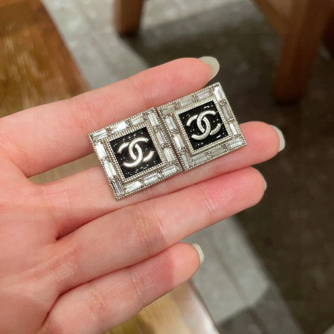 Chanel Interlocking C Stud Earrings - album image 4