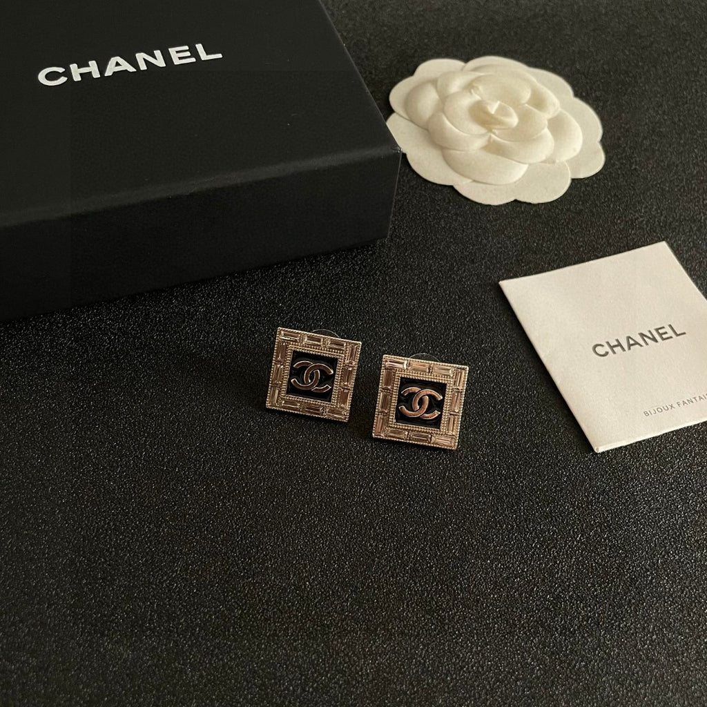 Chanel Interlocking C Stud Earrings - album image 6