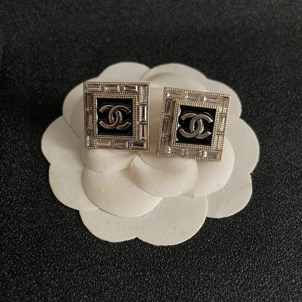 Chanel Interlocking C Stud Earrings - album image 8
