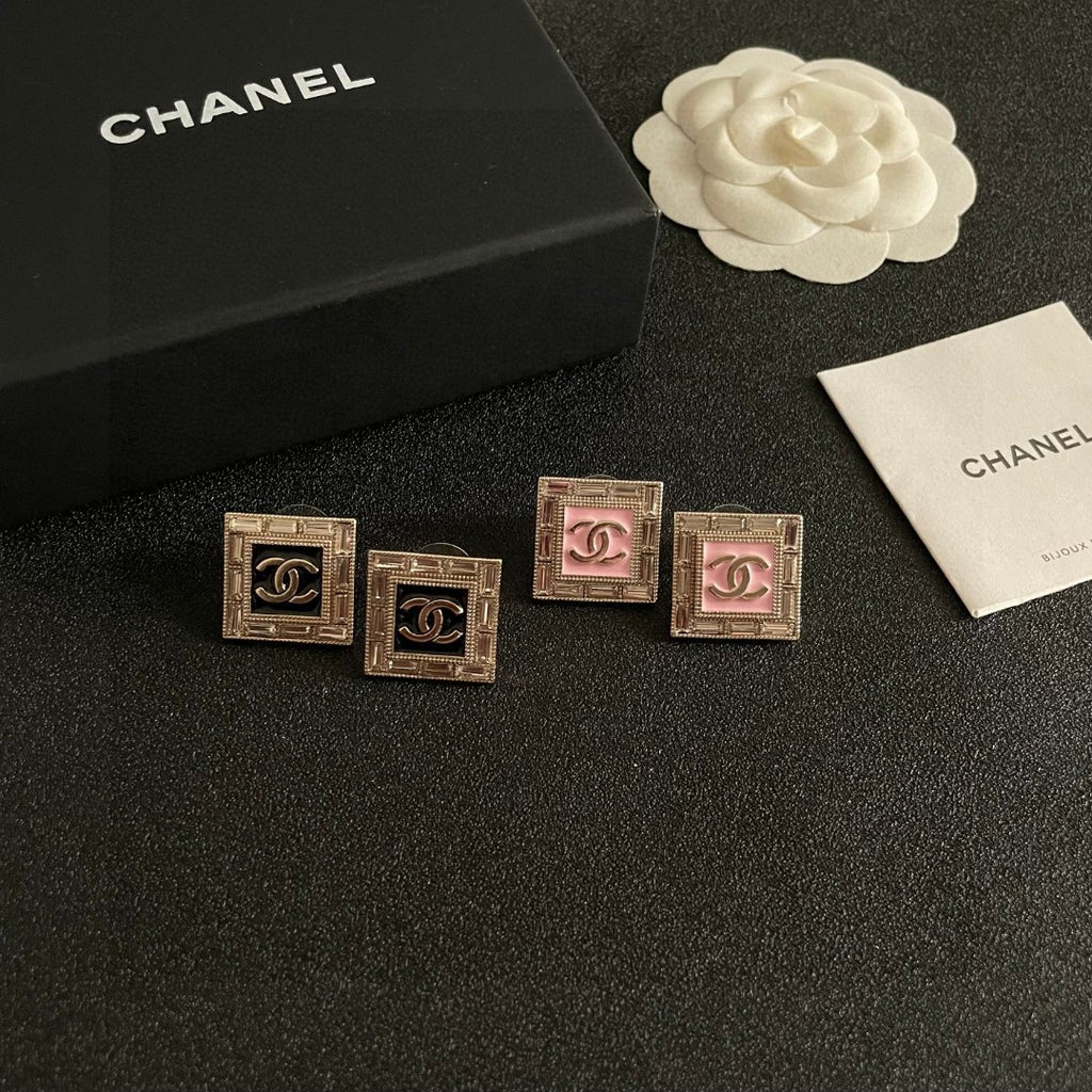 Chanel Interlocking C Stud Earrings - album image 10