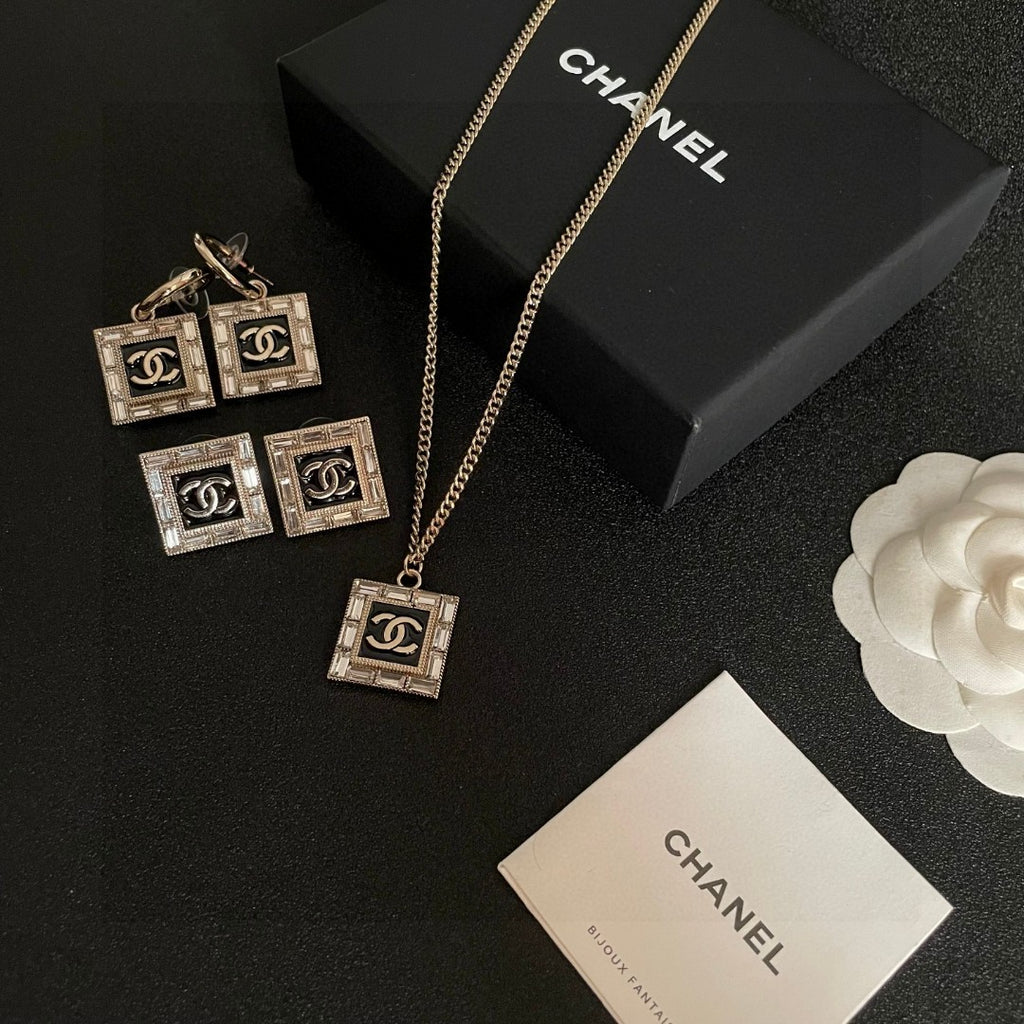 Chanel Interlocking C Stud Earrings - album image 11
