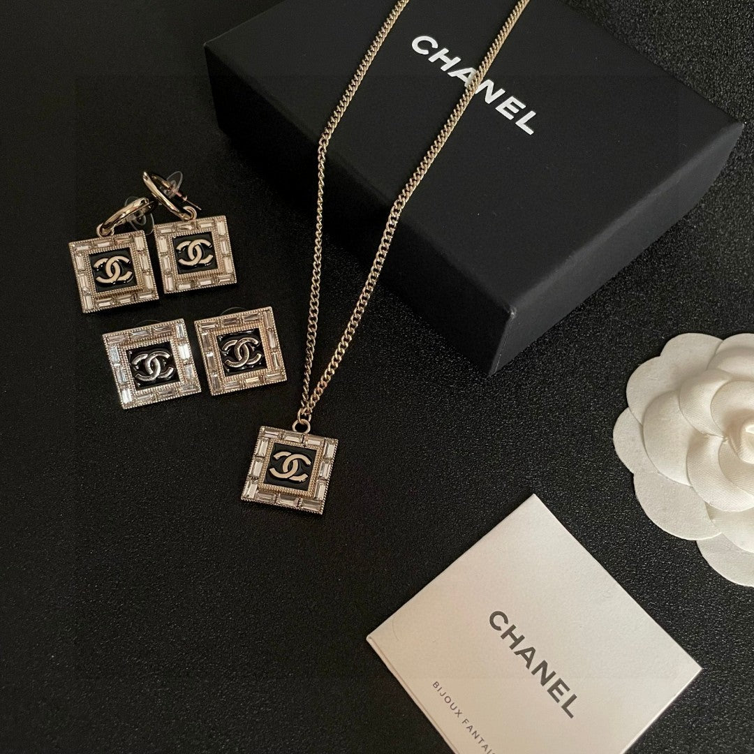 Chanel Interlocking C Stud Earrings - album image 11