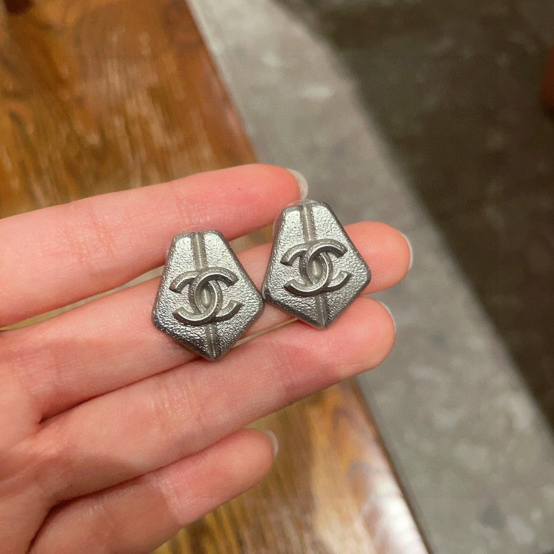 Chanel Interlocking C Stud Earrings - album image 4