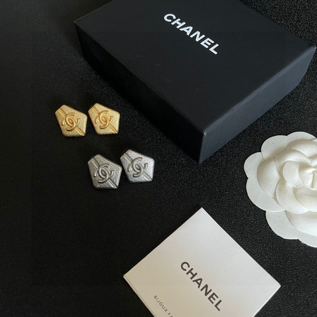 Chanel Interlocking C Stud Earrings - album image 5