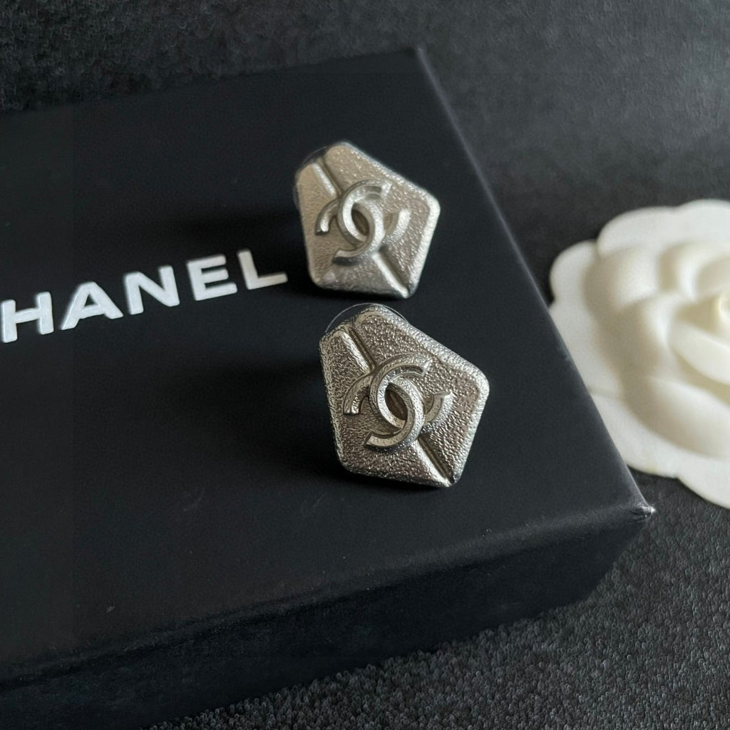 Chanel Interlocking C Stud Earrings - album image 9