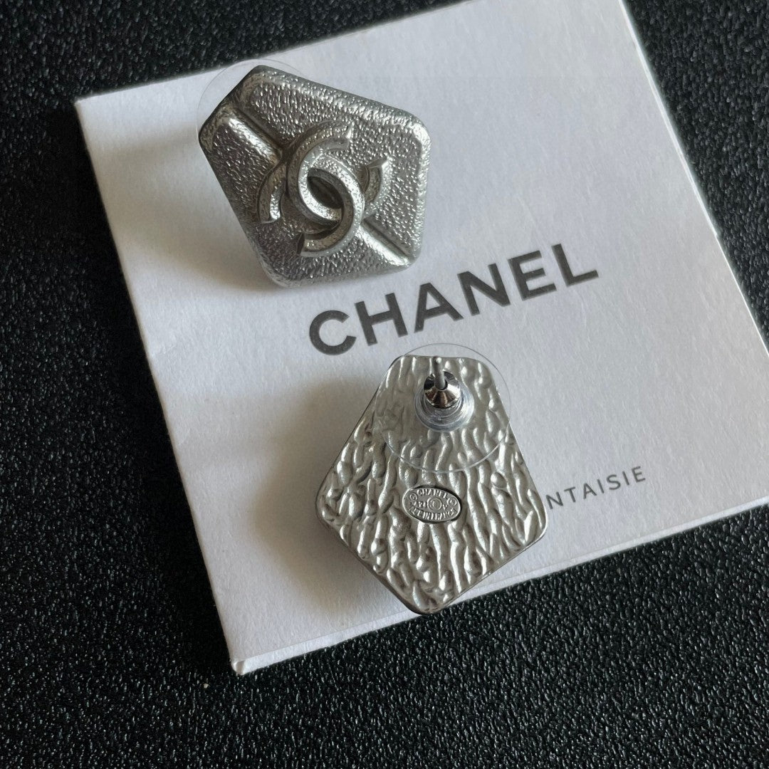 Chanel Interlocking C Stud Earrings - album image 7
