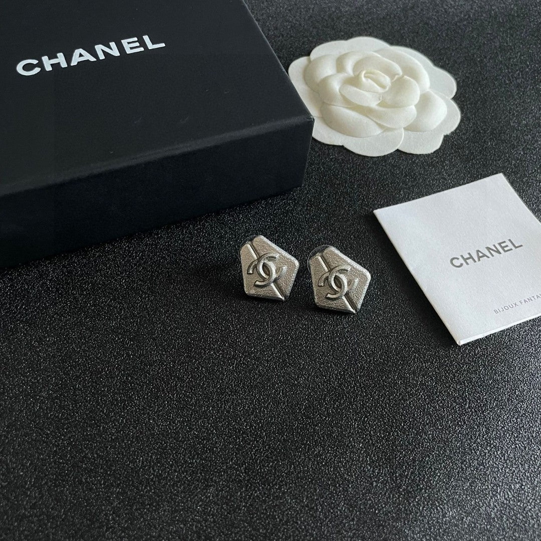 Chanel Interlocking C Stud Earrings - album image 6
