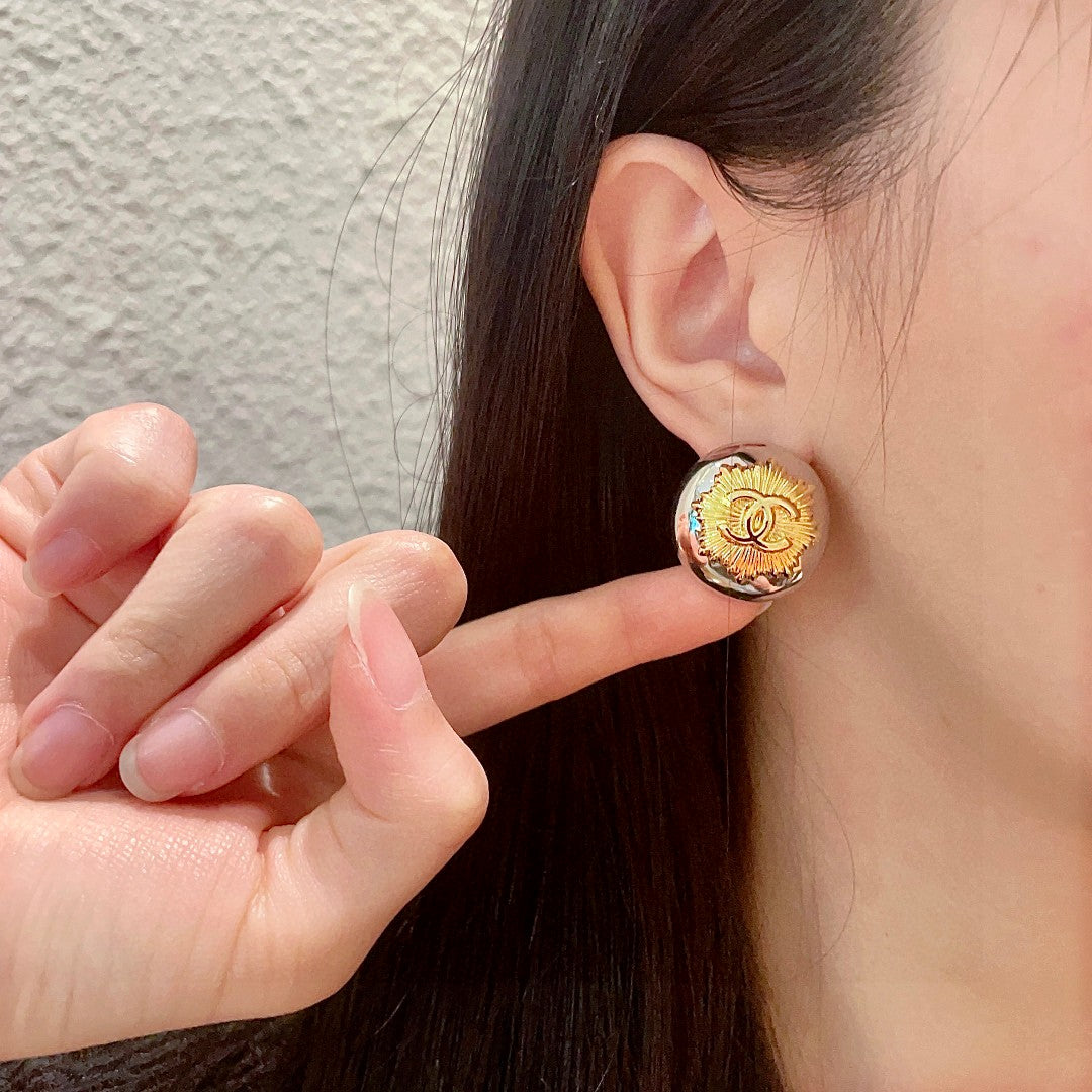 Chanel Interlocking C Stud Earrings - album image 2