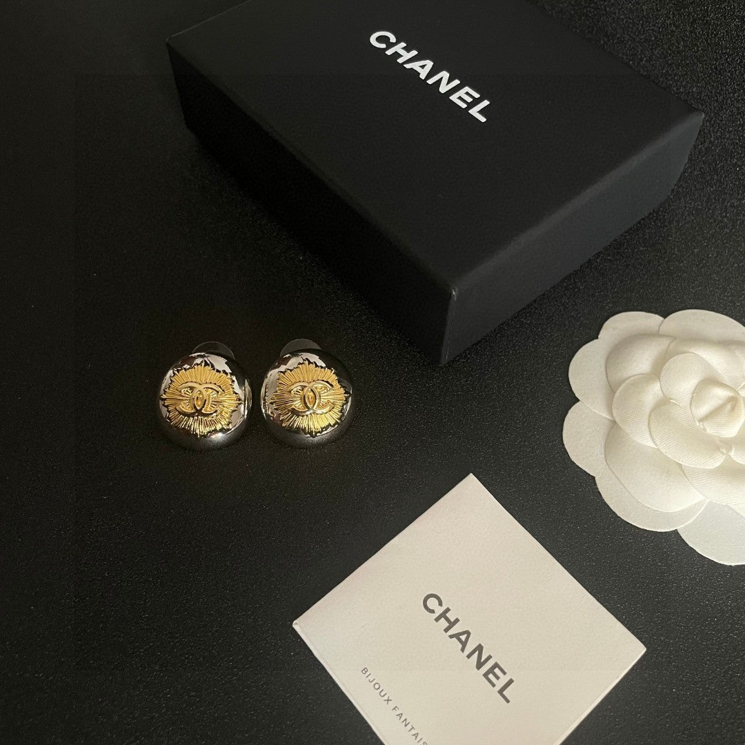 Chanel Interlocking C Stud Earrings - album image 5