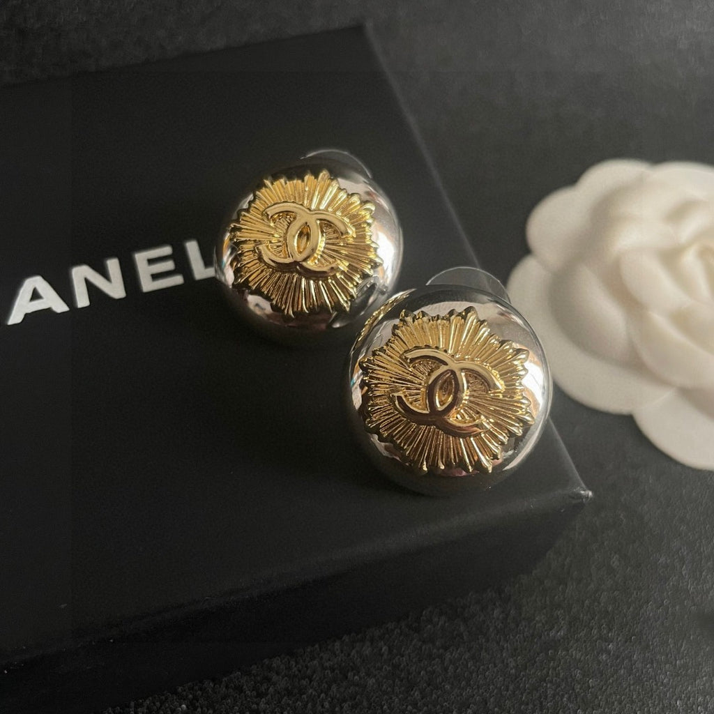 Chanel Interlocking C Stud Earrings - album image 9