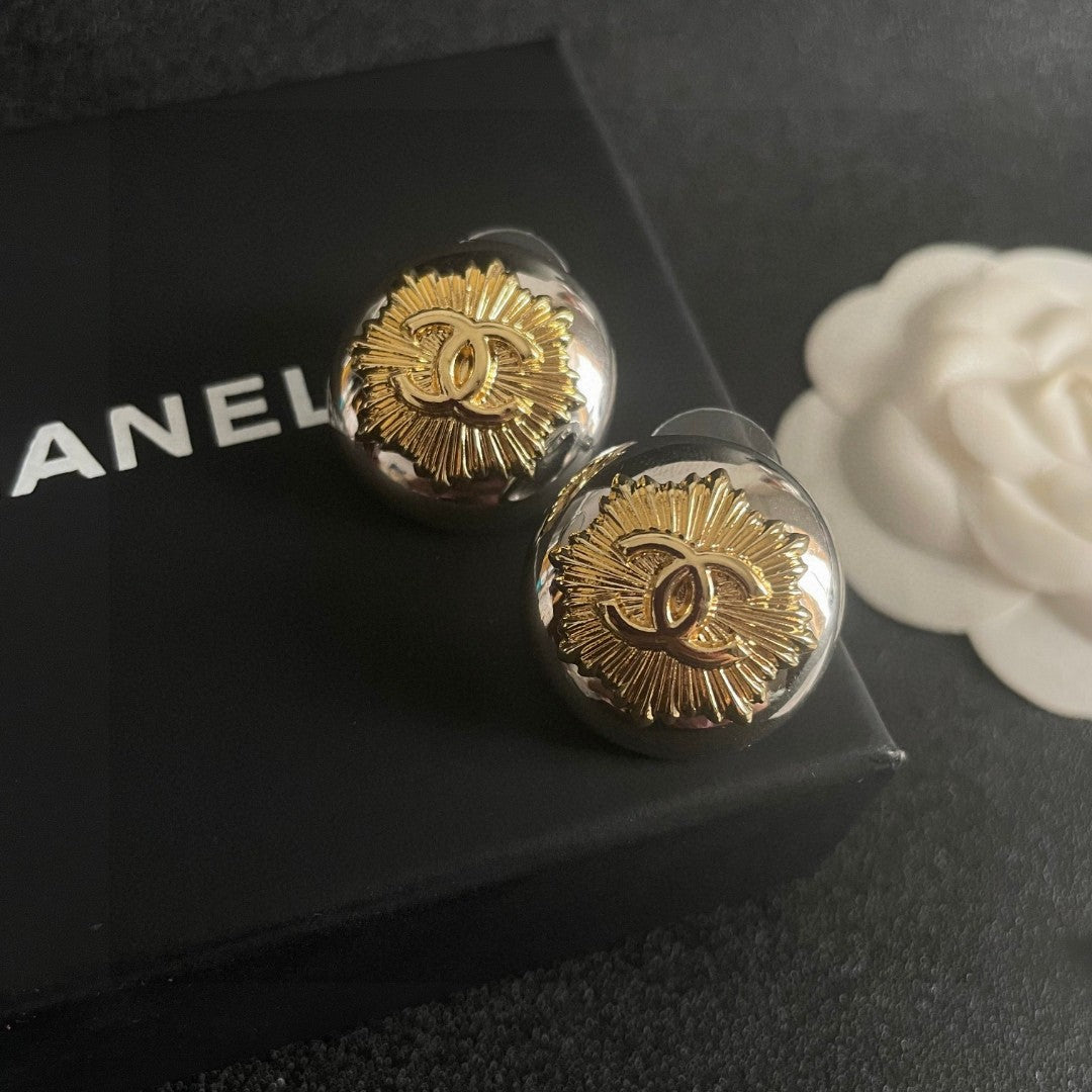 Chanel Interlocking C Stud Earrings - album image 9
