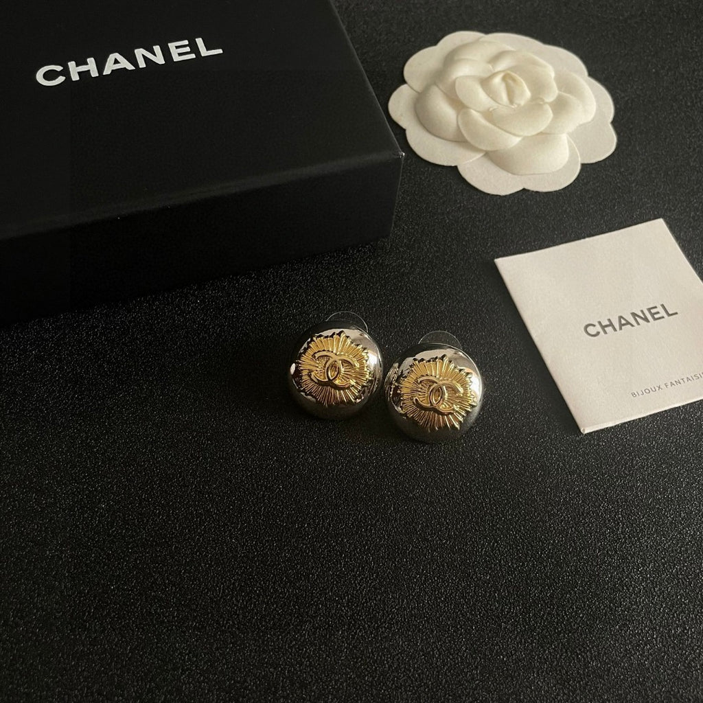 Chanel Interlocking C Stud Earrings - album image 6