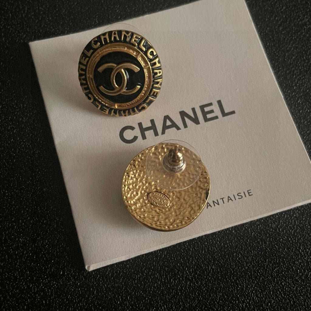Chanel Interlocking C Letter Stud Earrings - album image 7