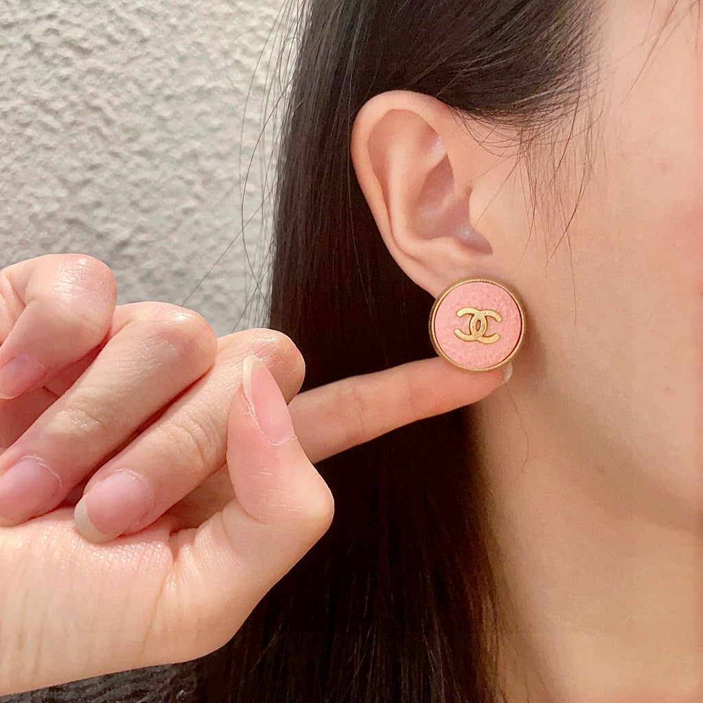 Chanel Interlocking C Stud Earrings - album image 2