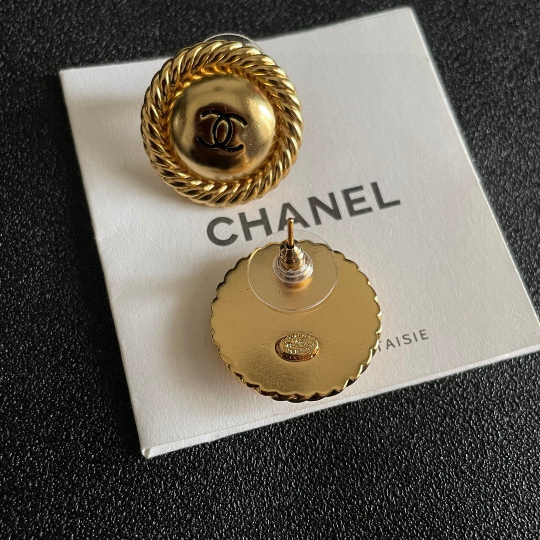 Chanel Interlocking C Stud Earrings - album image 7