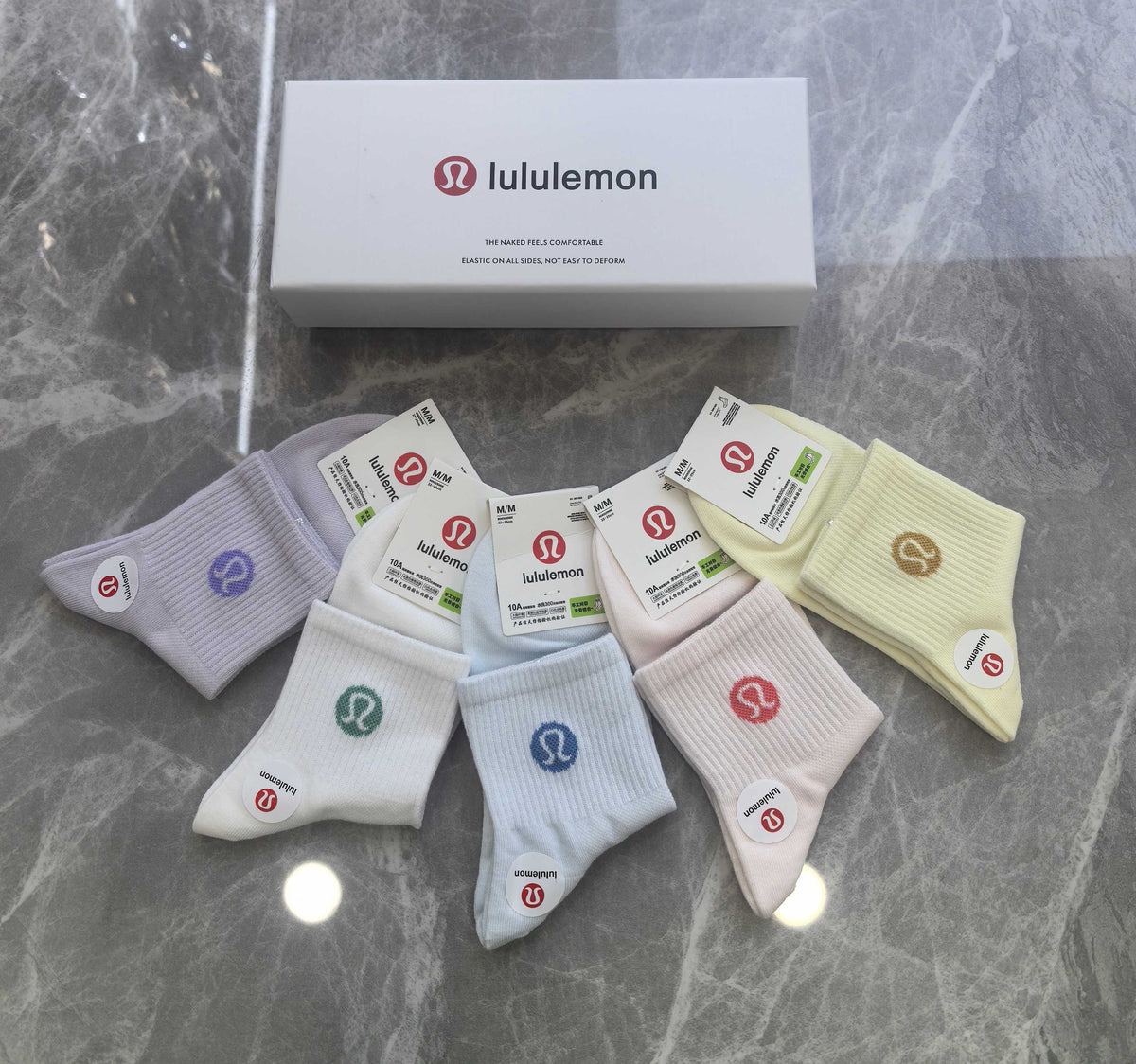 Lululemon pastel mesh short cuff ankle socks - view 5