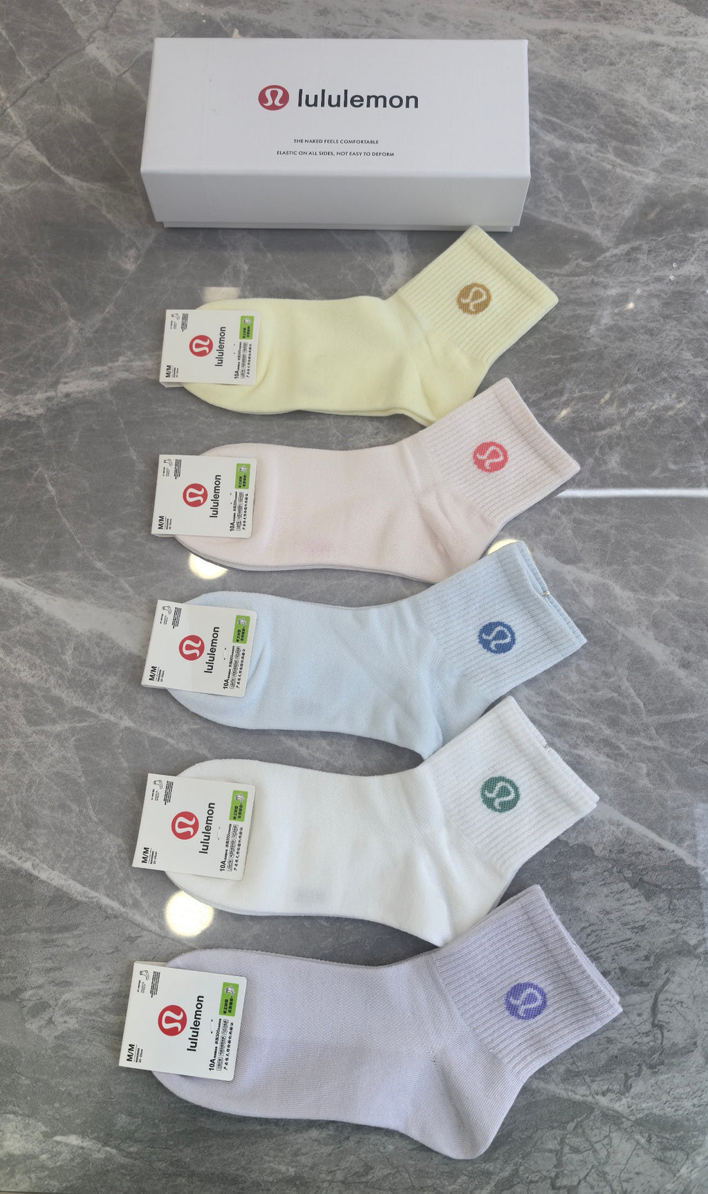Lululemon pastel mesh short cuff ankle socks - view 6