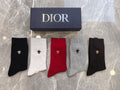 Dior small bee color mix crew socks - view 1
