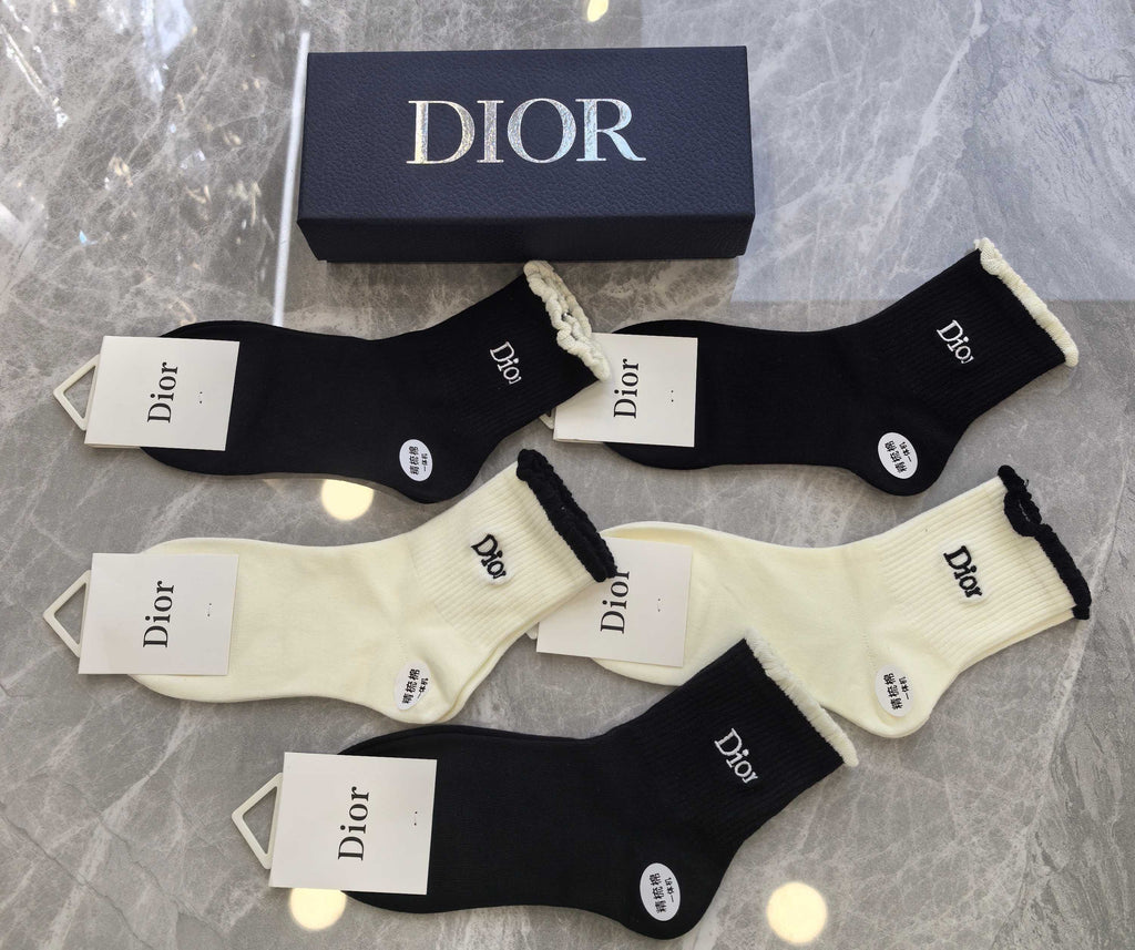 Dior small side letters crew socks - view 3