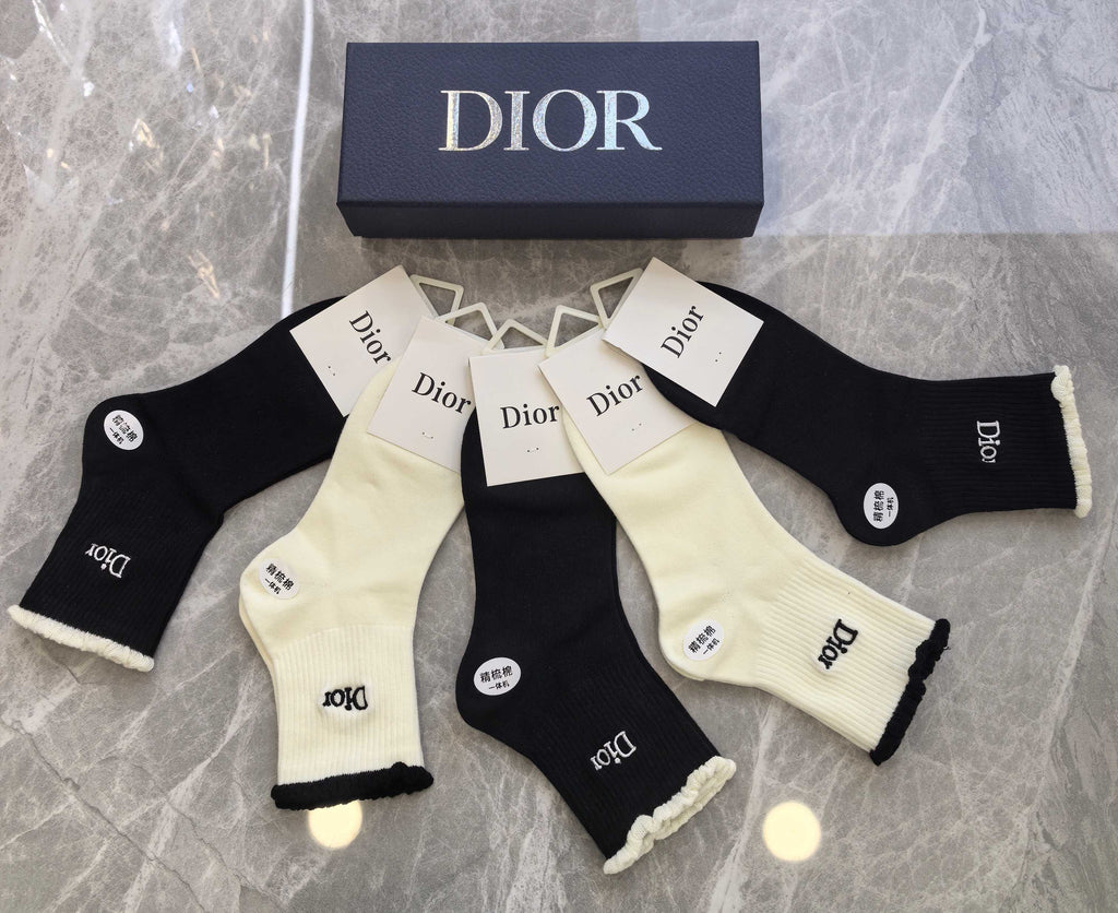Dior small side letters crew socks - view 5